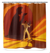 Refreshing and stylish SurArt 96 shower curtain enhancing bathroom decor with privacy and style